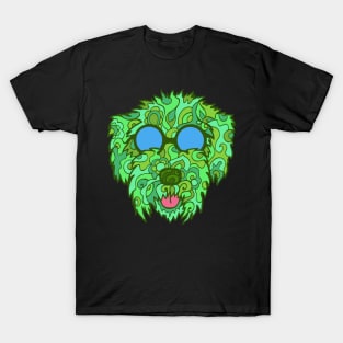 Cool Cockapoo in Greens T-Shirt